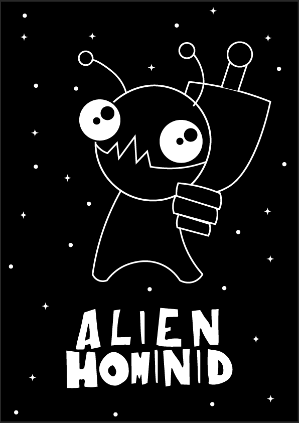 Cartel del videojuego Alien Hominid