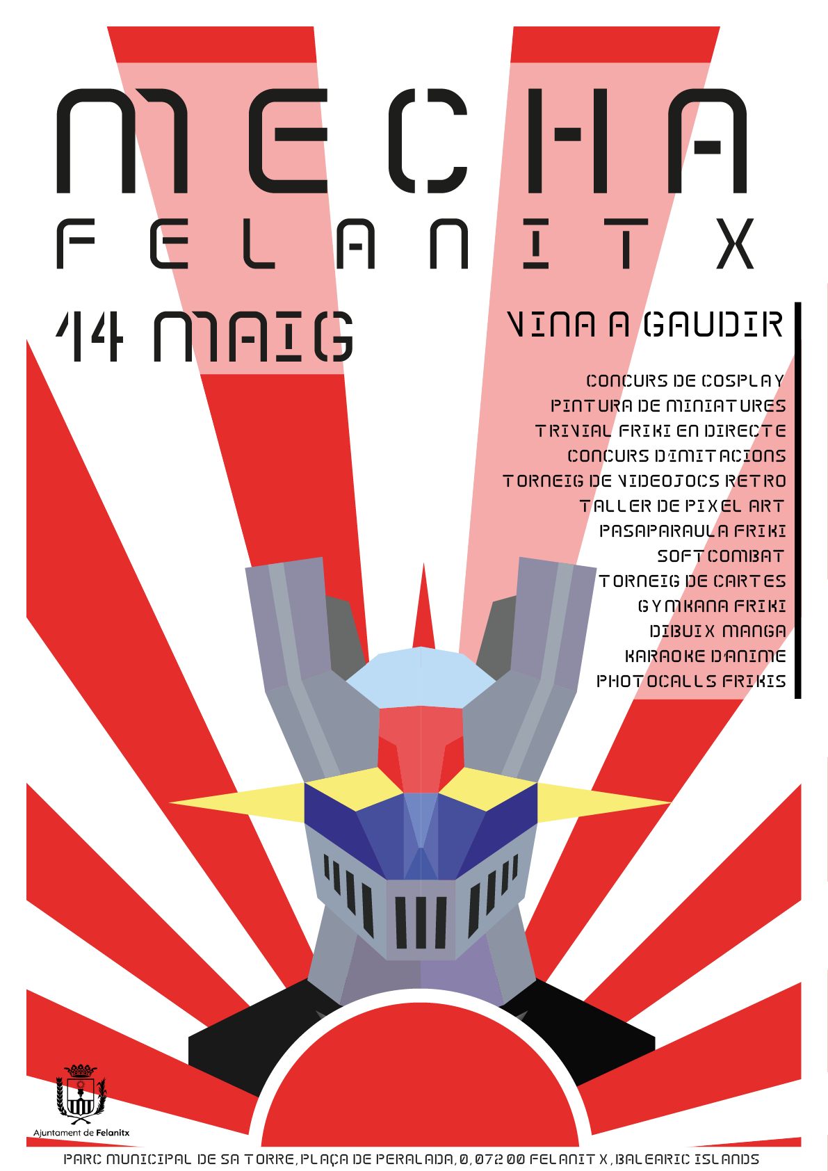 Cartel otaku para una feria en Felanitx, Mallorca
