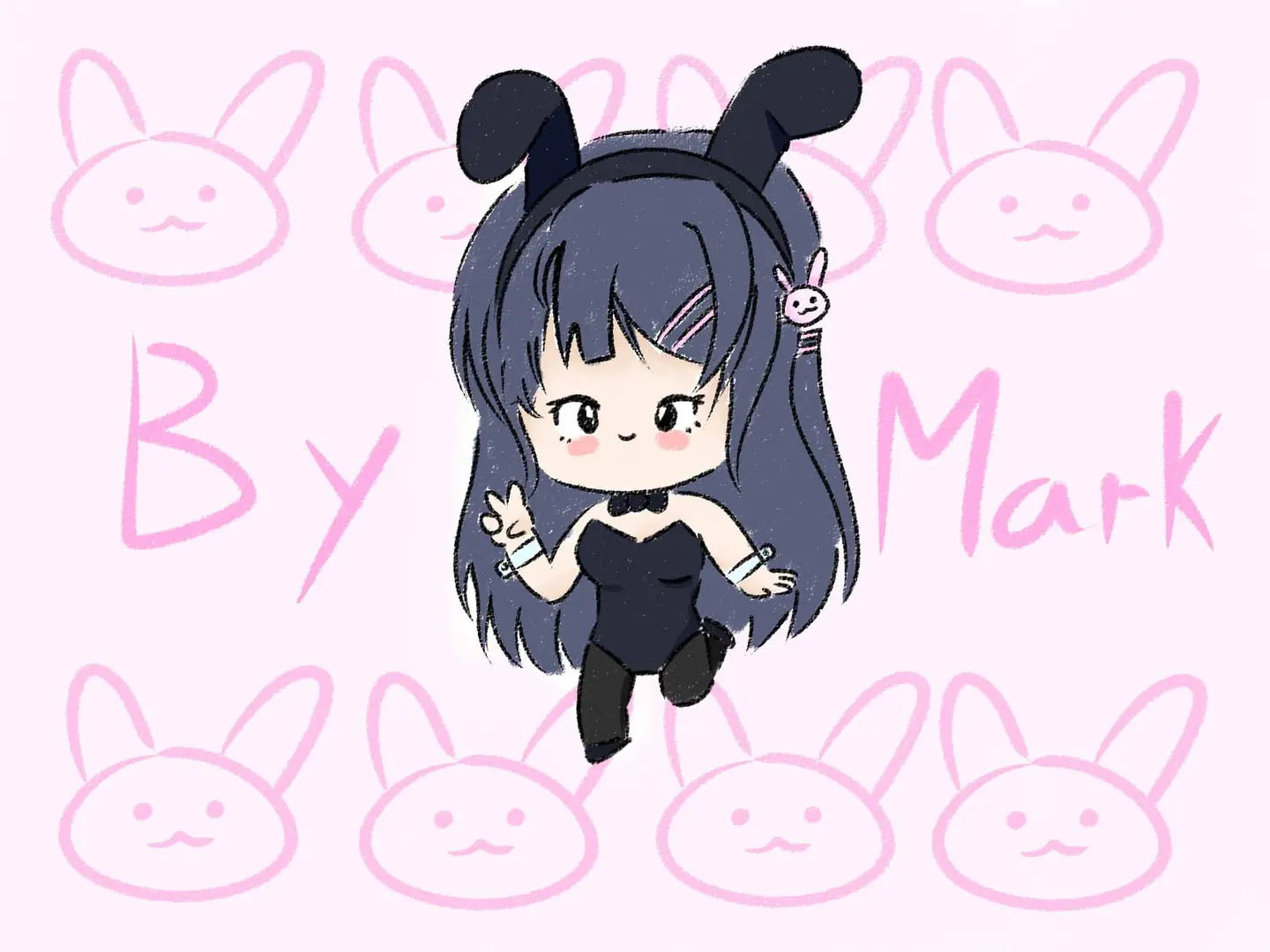 Ilustración Chibi de Bunny Girl