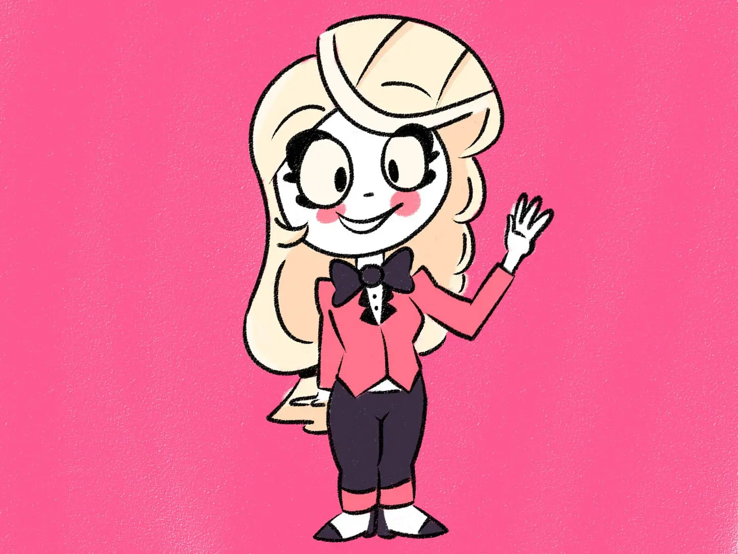 Ilustración del personaje de Charlie de Hazbin Hotel