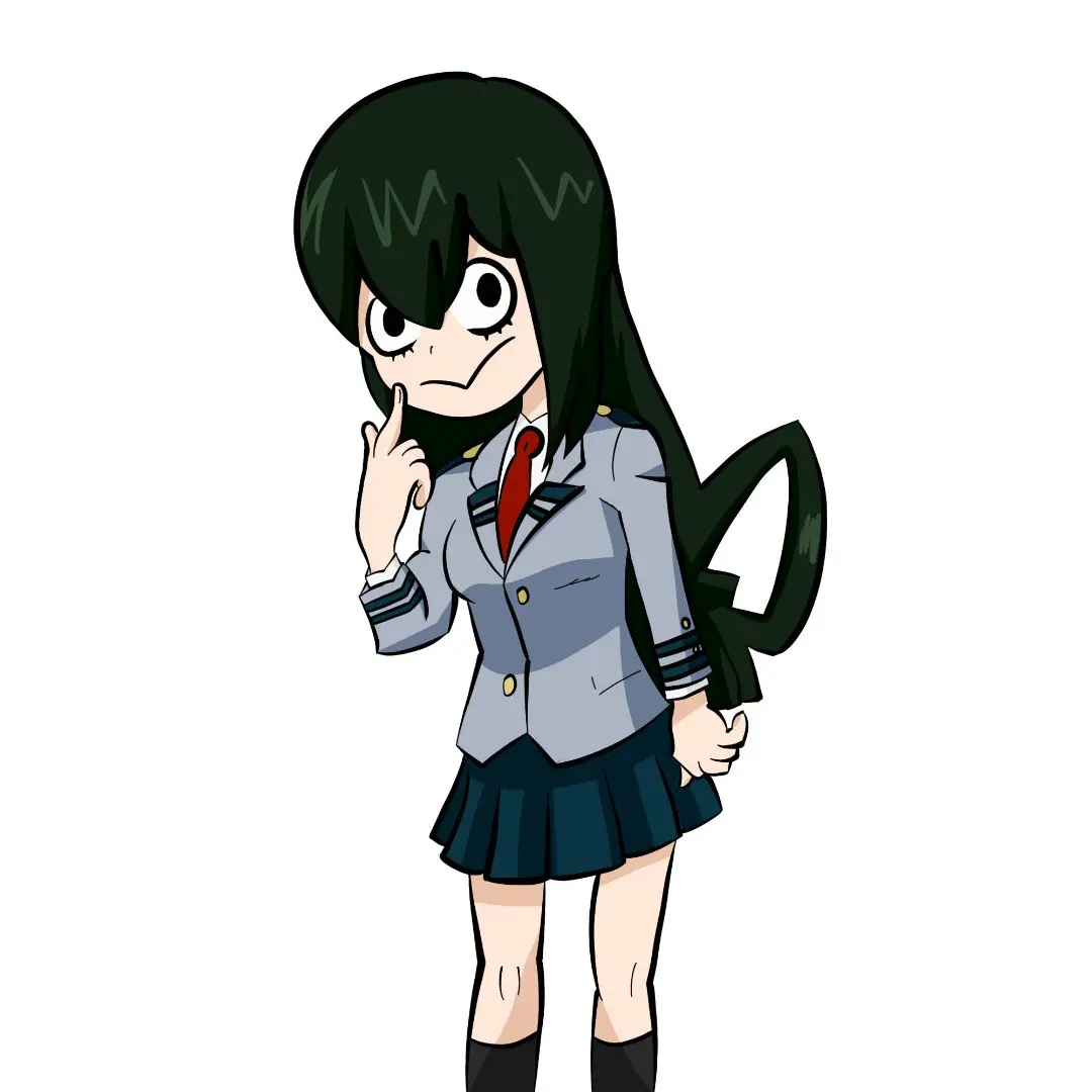 Ilustración del personaje Froppy de my hero academia boku no hero academia