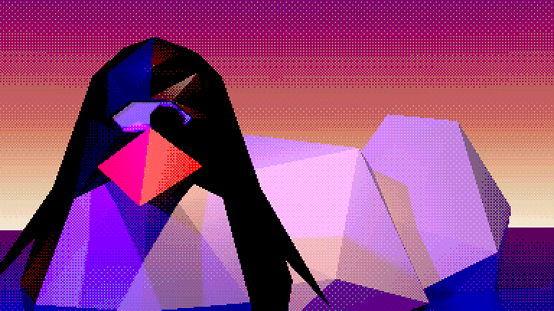 Modelo 3D de un pinguino ciclope